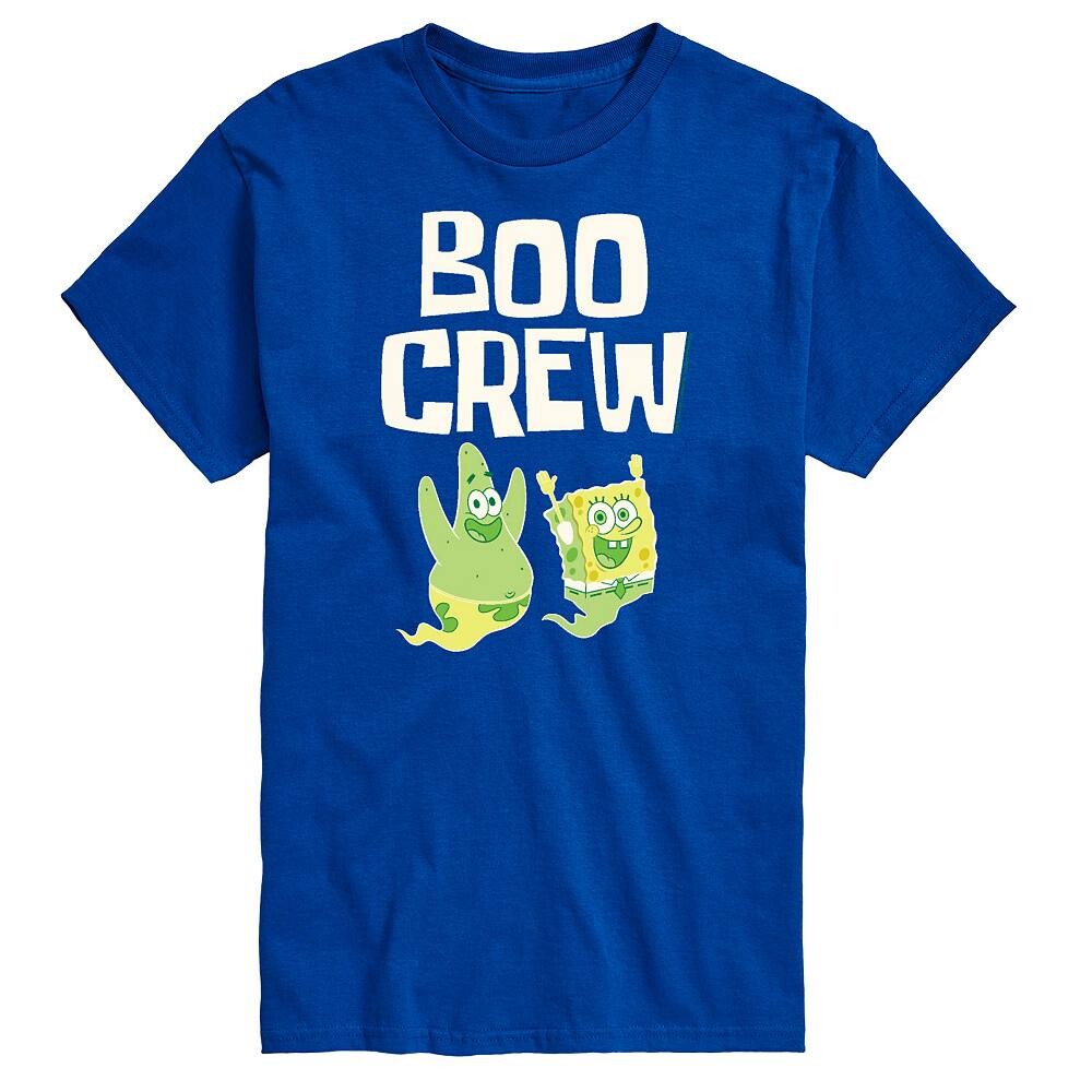 

Футболка с рисунком Big & Tall Spongebob Boo Crew Nickelodeon, синий