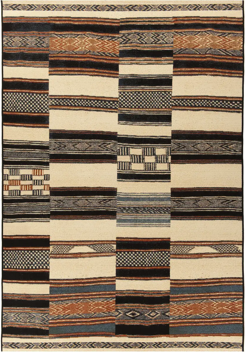 

Ковер Gino Falcone "Outdoor-Africa 41", прямоугольный, плоского плетения, подходит для внутреннего и наружного использования, гостиная 60х100 см, бежевый