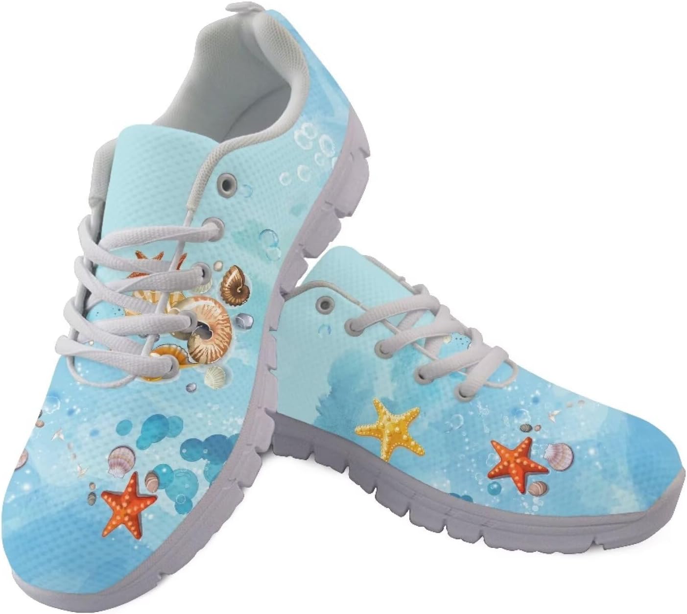 

Мужские кроссовки AmzPrint для походов, бега и ходьбы с принтом, Oceans Conch