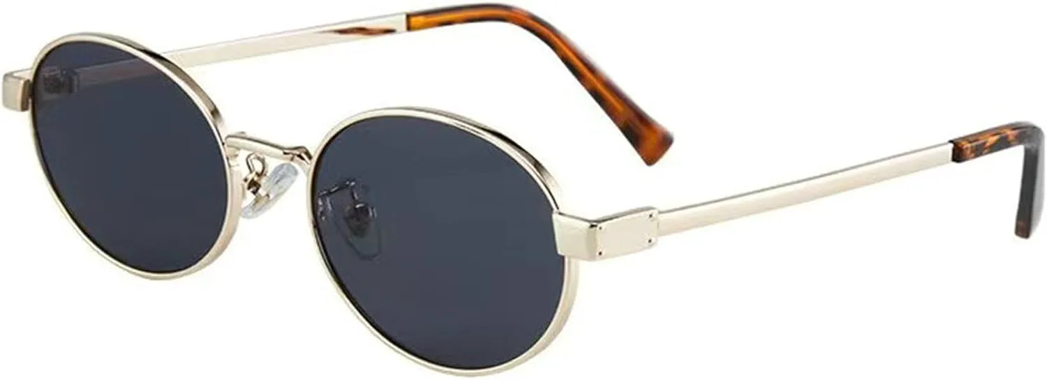 

Солнцезащитные очки Willochra в стиле ретро, ​​овальные, для женщин и мужчин, модные в стиле 90-х, классические коричневые, с защитой от УФ-излучения UV400, C4