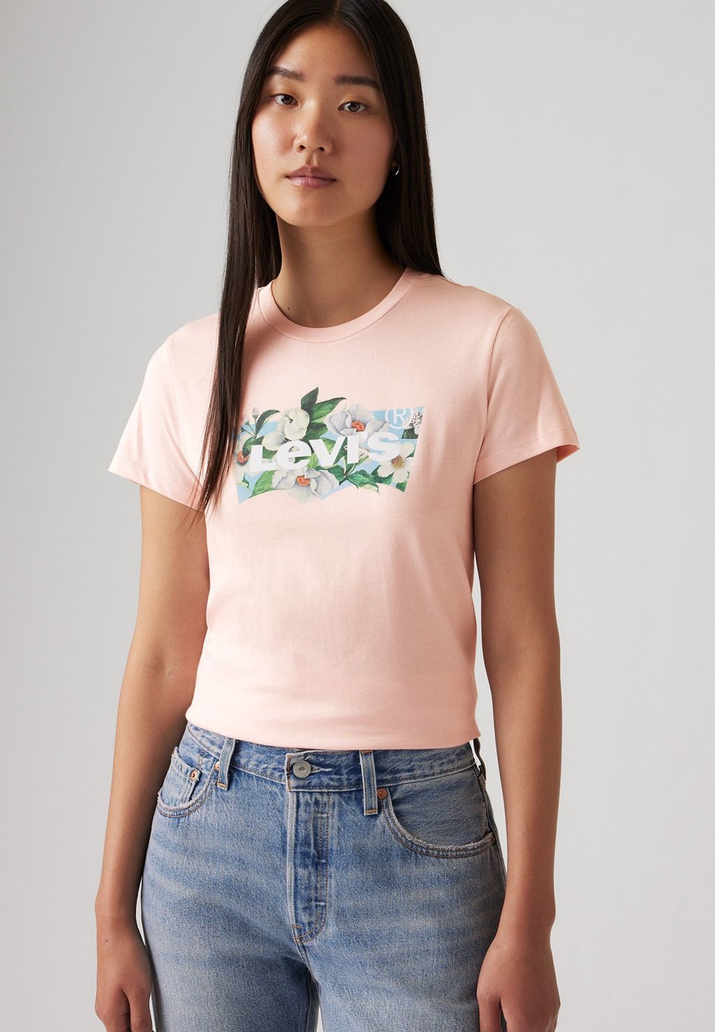 

Футболка с принтом THE PERFECT TEE Levi's, светло-розовый