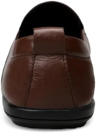 Мужские мокасины кожаные Loafers Brown SayfuR — фото 4