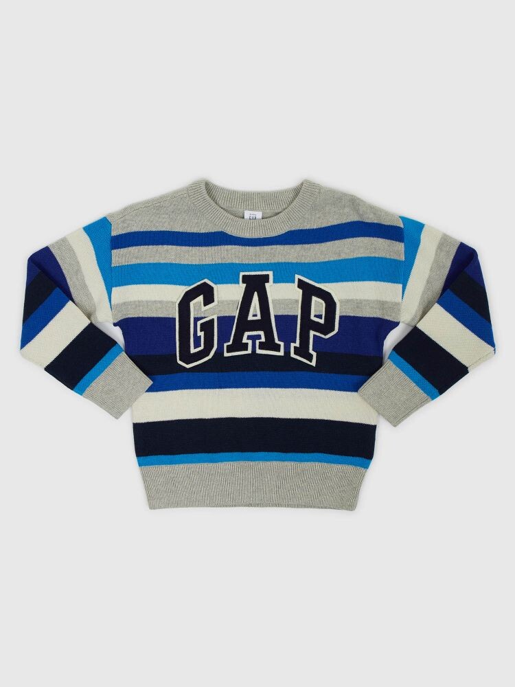 

Полосатый свитер с логотипом Gap, синий
