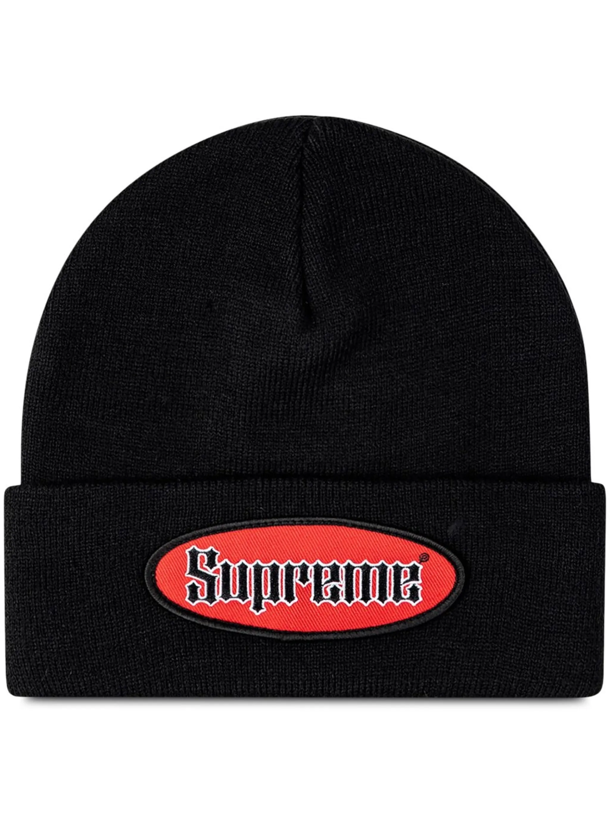 

Шапка бини с нашивкой Supreme, черный