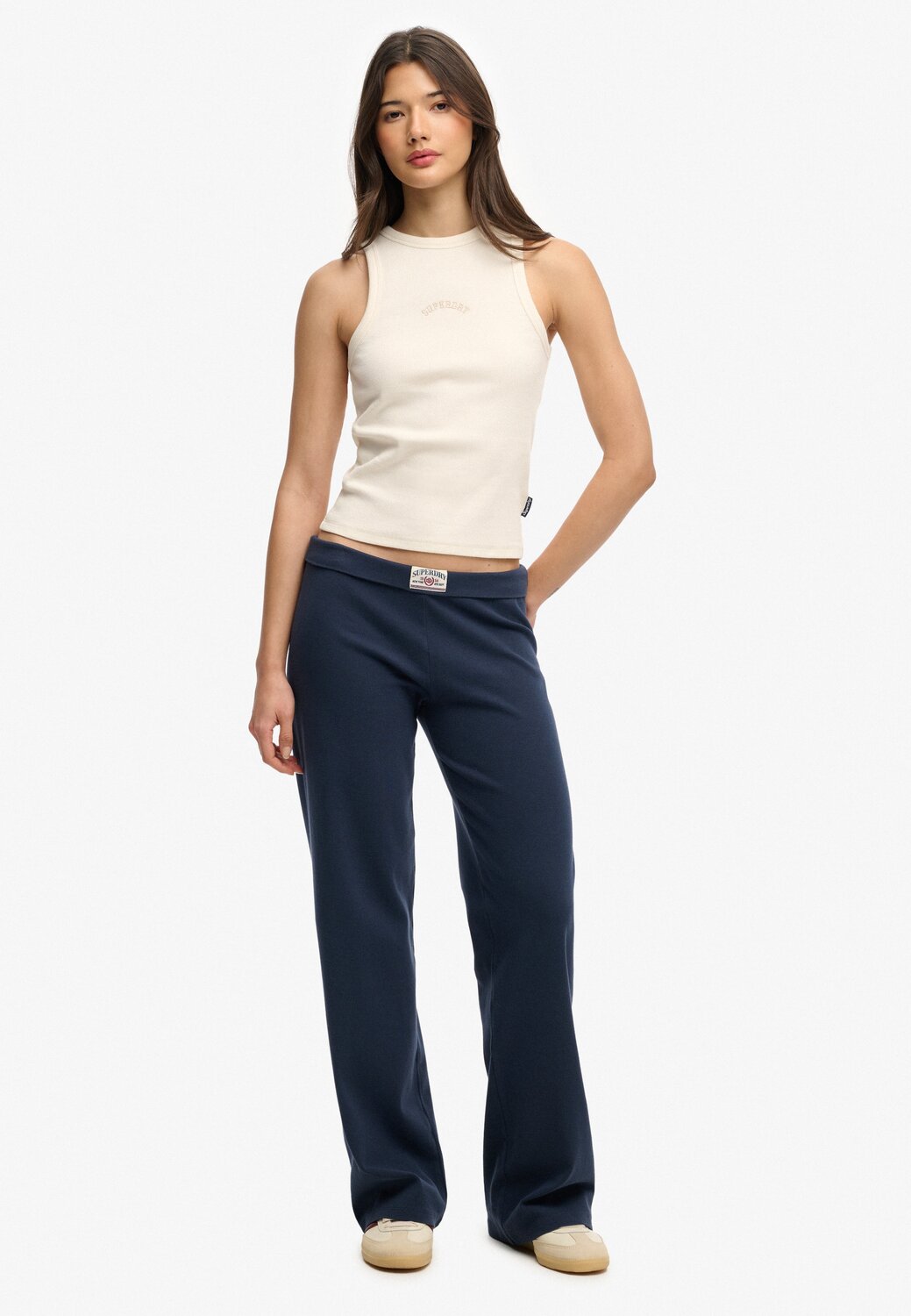 

Superdry & Co Широкие спортивные штаны 'Athletic Essentials' в цвете Marine Blue