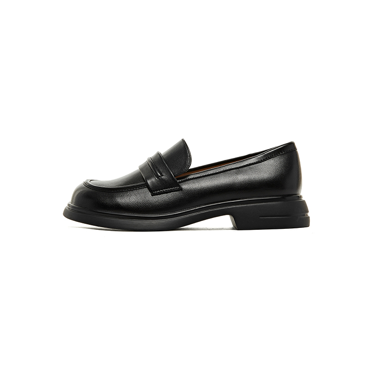 Женские лоферы Black/Beige DUSTO