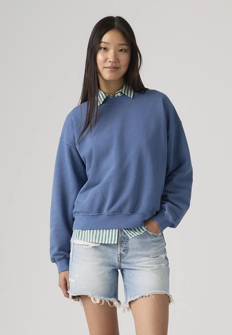 Свитшот женский винтажный свободный, Levi's, мультиколор