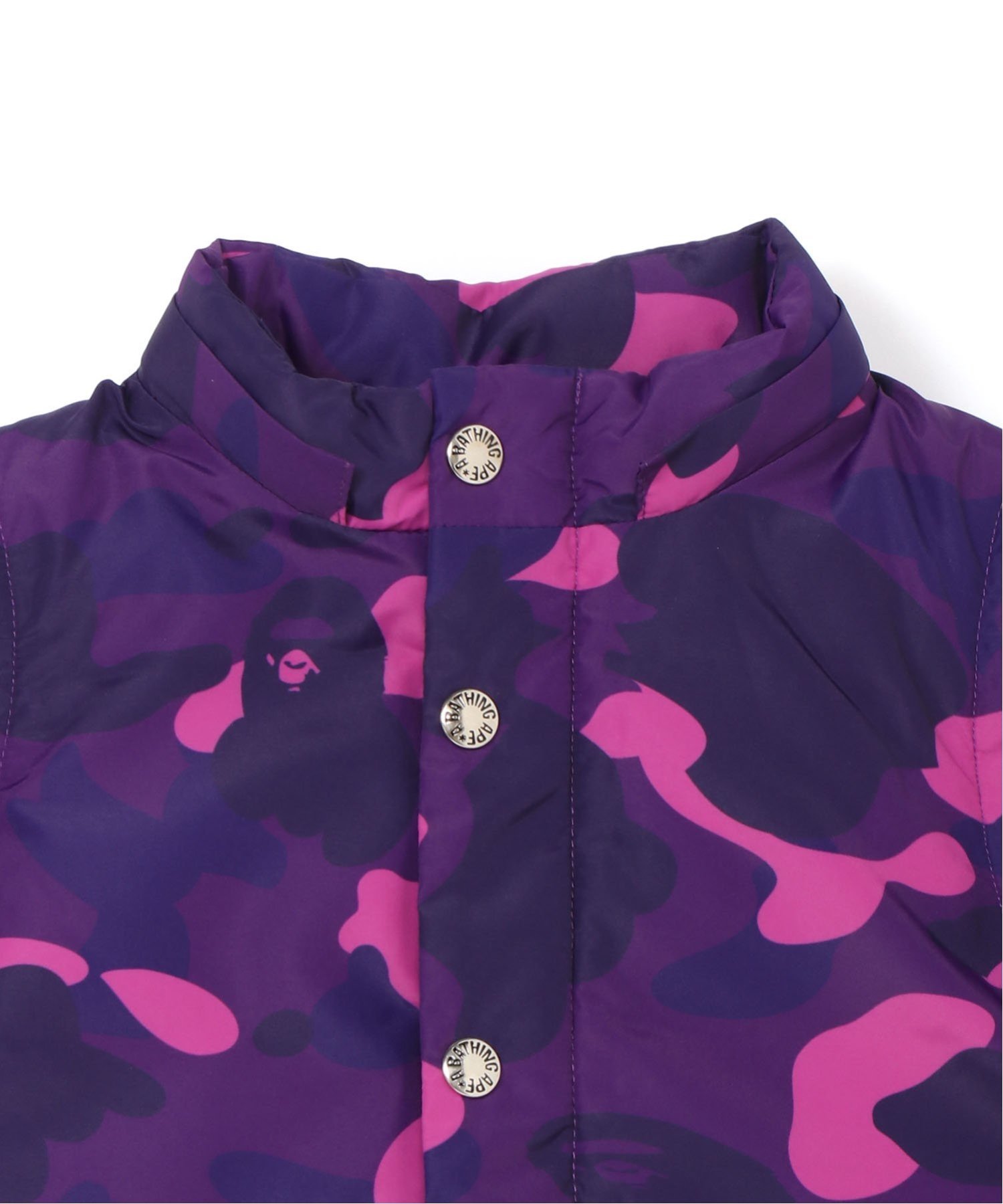 Пуховая куртка COLOR CAMO SHARK 4WAY A Bathing Ape, PURPLE — фото 4