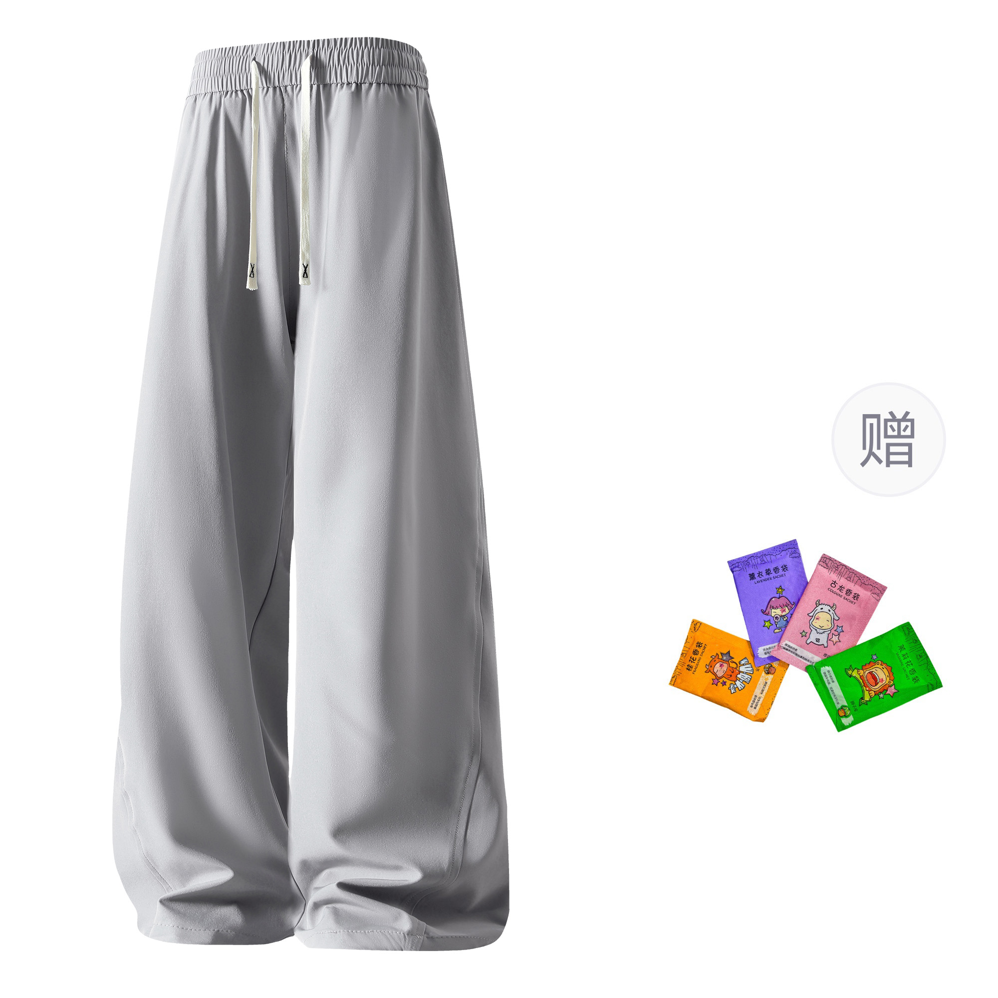 

Повседневные брюки Unisex Moderate Wide Leg X1617, темно-серый (with free fragrance)