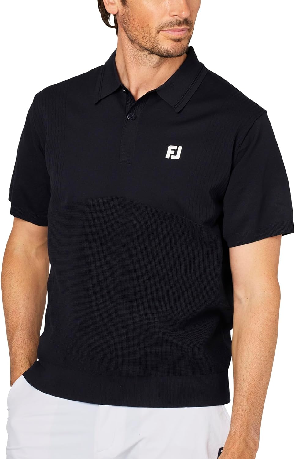 

Мужская футболка-поло с коротким рукавом FootJoy, темно-синий