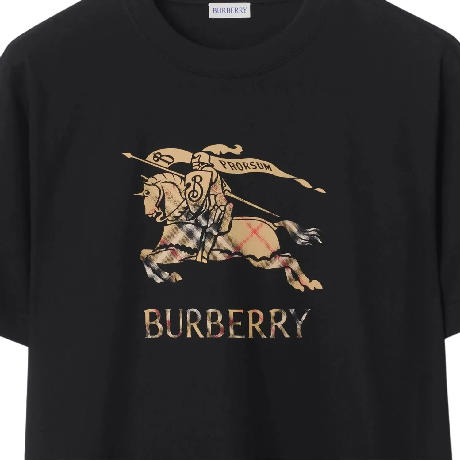Футболка Burberry Ombr? из хлопка, цвет черный — фото 2