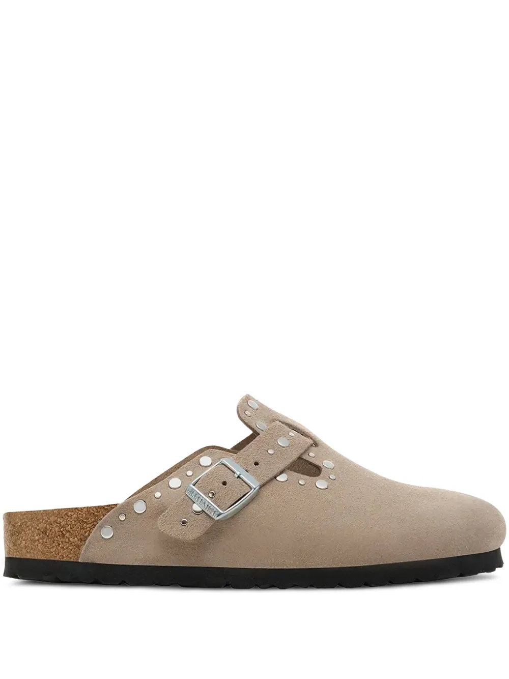 Клоги с заклепками BIRKENSTOCK, коричневый