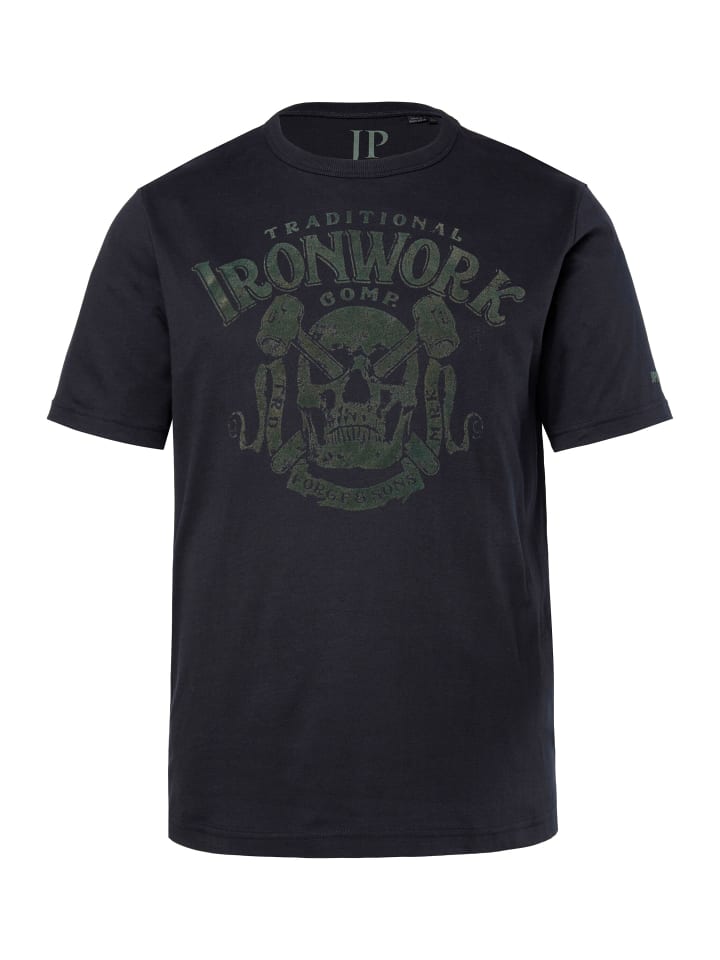 

Футболка с короткими рукавами черного цвета JP1880, Черный, Футболка с короткими рукавами черного цвета JP1880