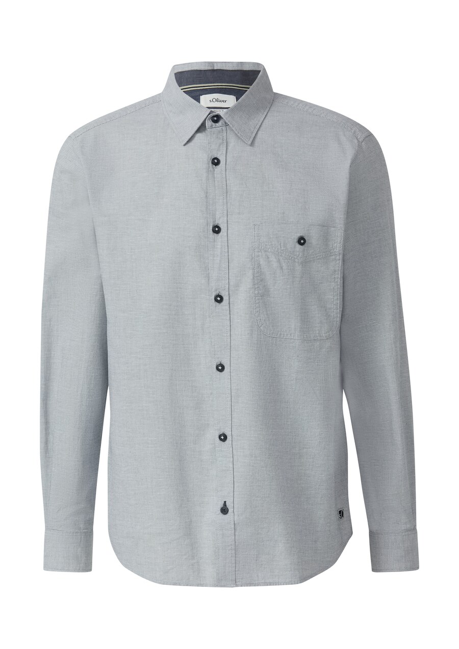 

Рубашка на пуговицах классического кроя s.Oliver, серый