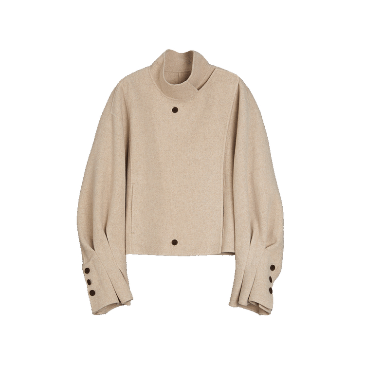 

ELLE Пальто женское Ecru с отложным воротником, умеренно прямое