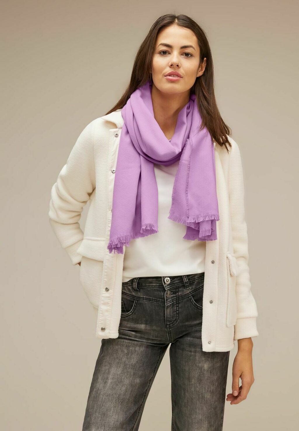 

Шарф COSY MIT FRANSEN Street One, цвет rosa