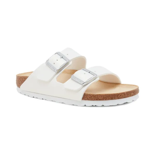 

Тапочки Arizona с добавлением кожи Birkenstock, белый