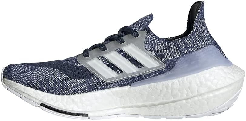 

Кроссовки для бега Adidas Ultraboost 21 для детей и взрослых, белый/синий/темно-синий
