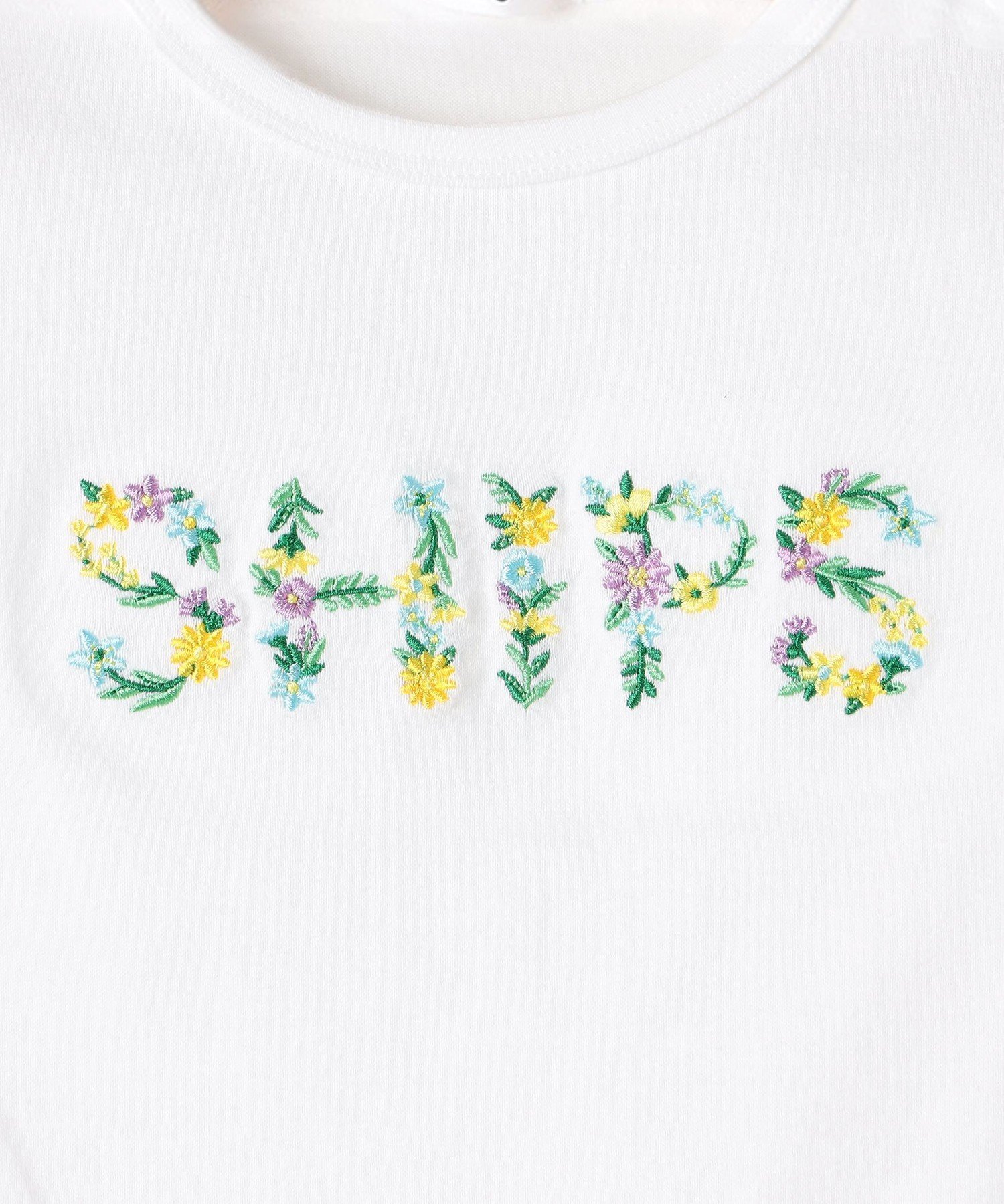 Детская футболка SHIPS 80-90 см / с вышитым логотипом для девочек SHIPS KIDS, Off white — фото 2