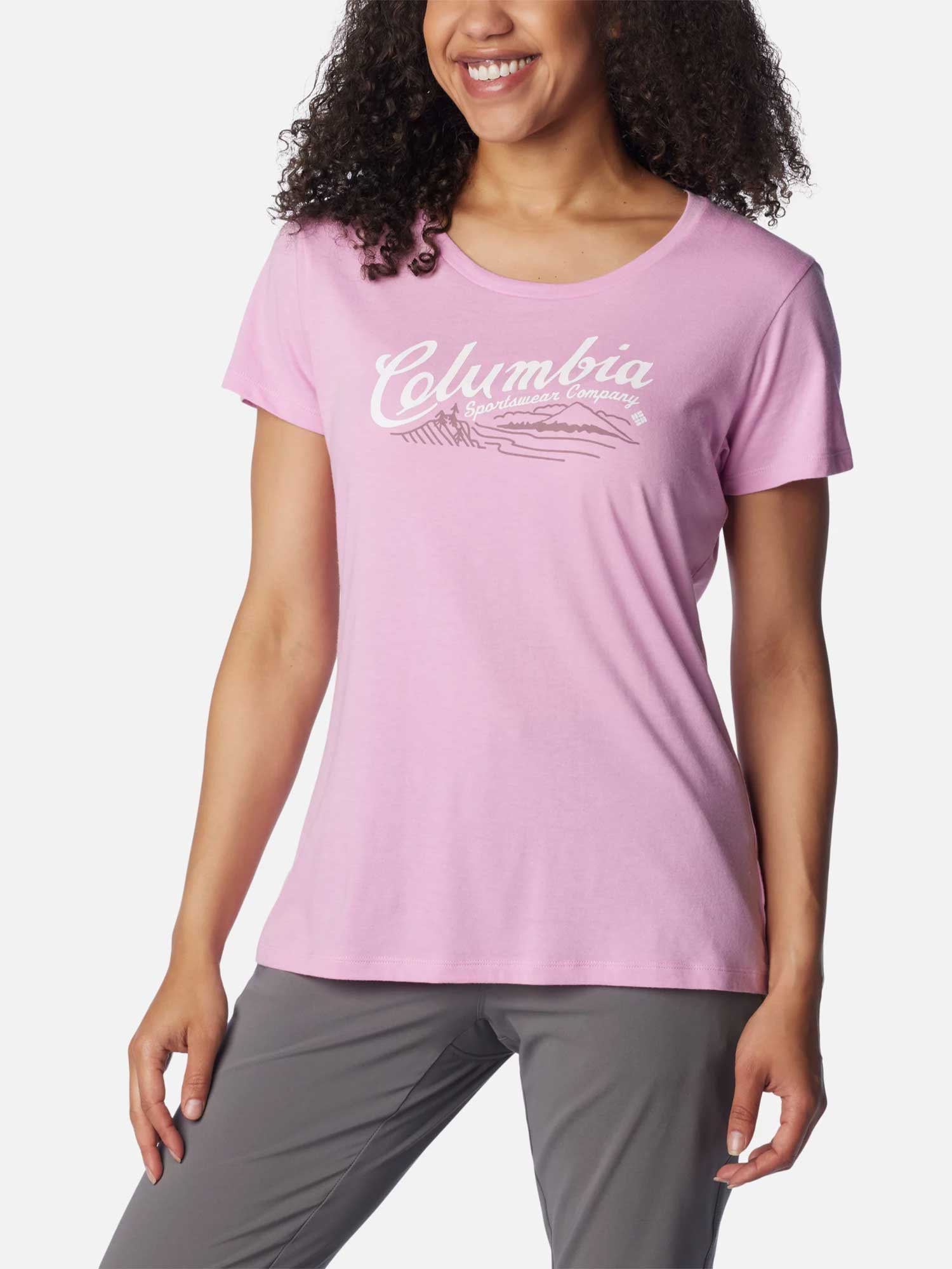 

Футболка Columbia Daisy Days SS Graphic, розовый