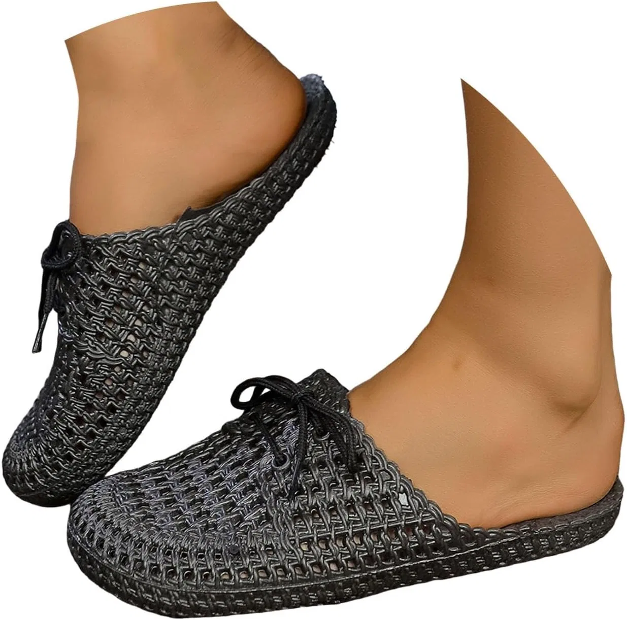 Сабо Garten Damen Herren Leicht Hausschuhe mit Rutschfester Sohle Gartenschuhe Küchenschuhe Sommer Gartenschuhe Strand Schuhe Weiche Unisex Pantoletten Sandalen Badelatschen Hsternexy, B72 Schwarz