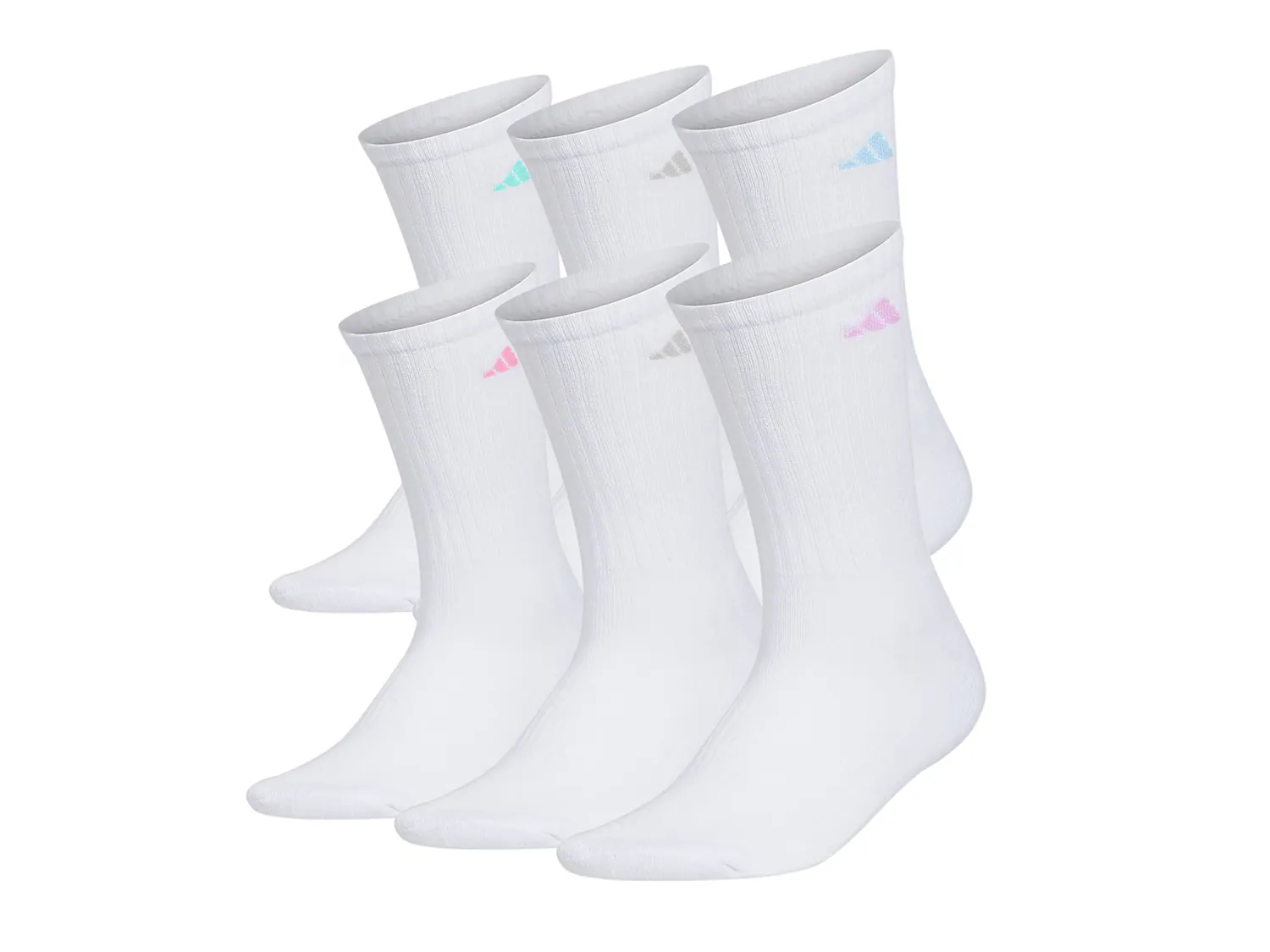 

Носки Athletic Cushioned Women's Crew Socks - 6 Pack Adidas, белый