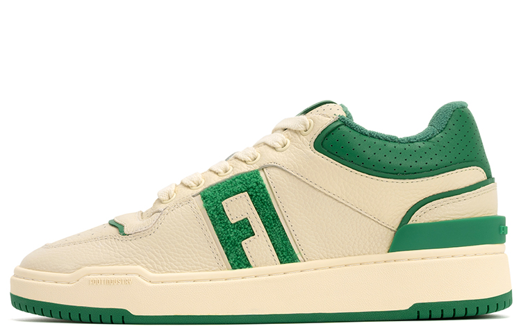 

Кроссовки FOOT INDUSTRY Skateboarding Shoes Unisex Mid-top Off White/Green, зеленый