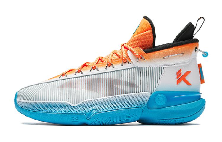 

Детские баскетбольные кроссовки KT9 KT 9 Synthetic Leather, Textile Cushioning, Wear Resistant Mid top Antakids, bright оранжевый