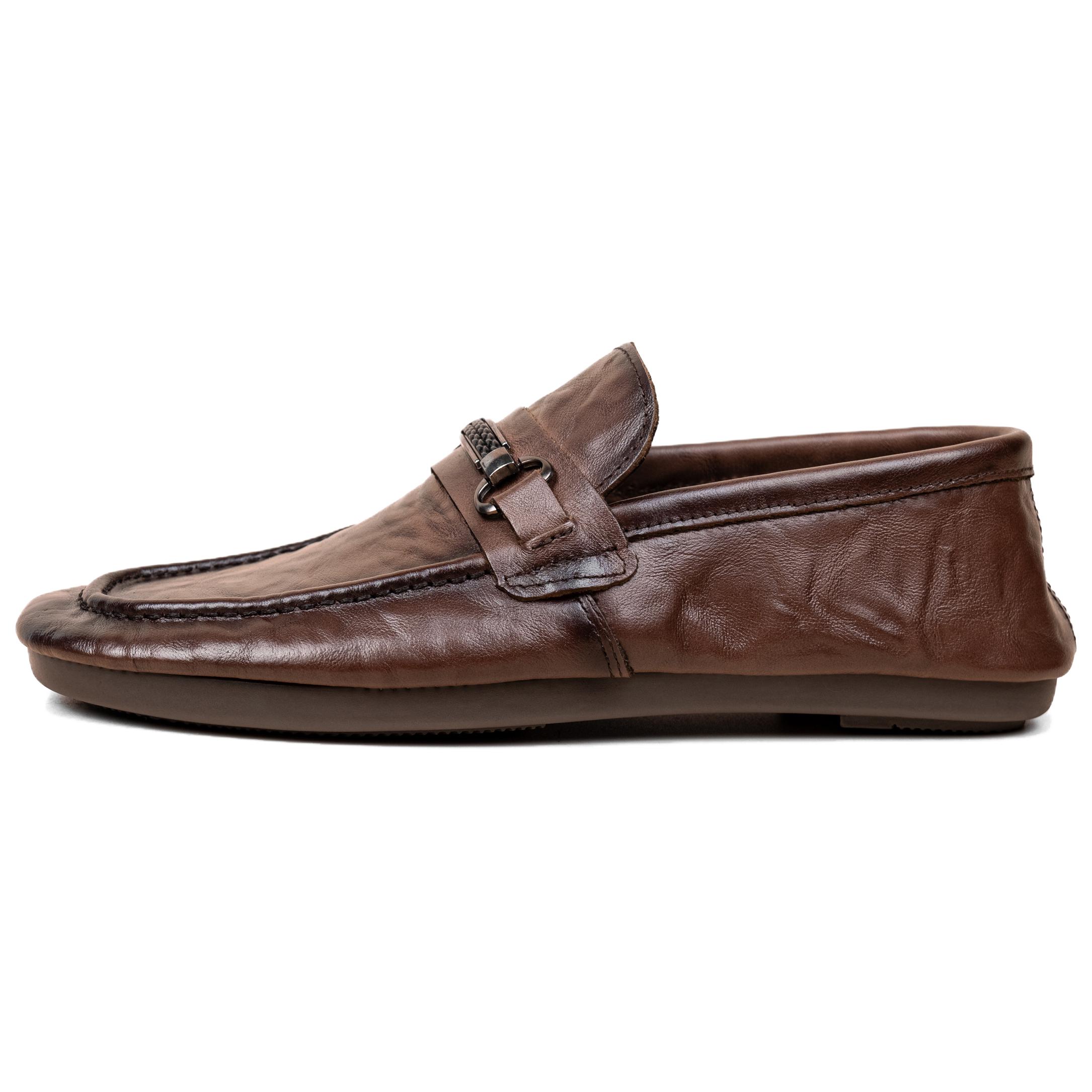 

AMRGHONE Мужские повседневные туфли мужские низкие топы коричневые, цвет Brown