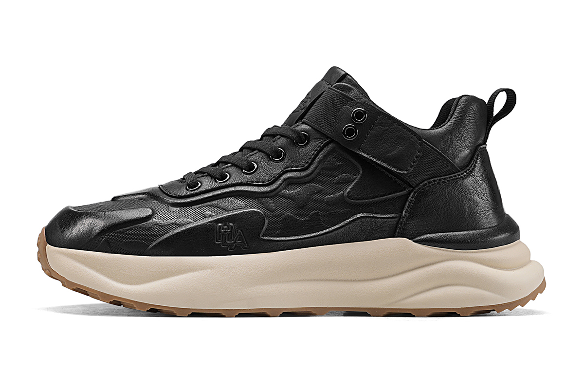 

Низкие повседневные туфли, увеличивающие рост, для мужчин HLA, Black