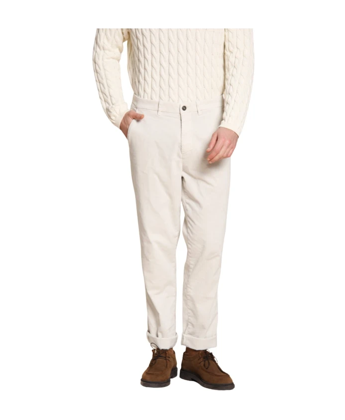 

Вельветовые брюки-чинос свободного кроя Mason'S, белый