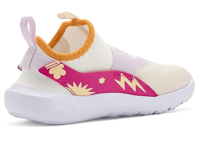 Кроссовки без шнурков Flex Runner 4 SE Nike Kids, Chalk/Desert Pink/Sundial/Tangerine Tint — фото 4