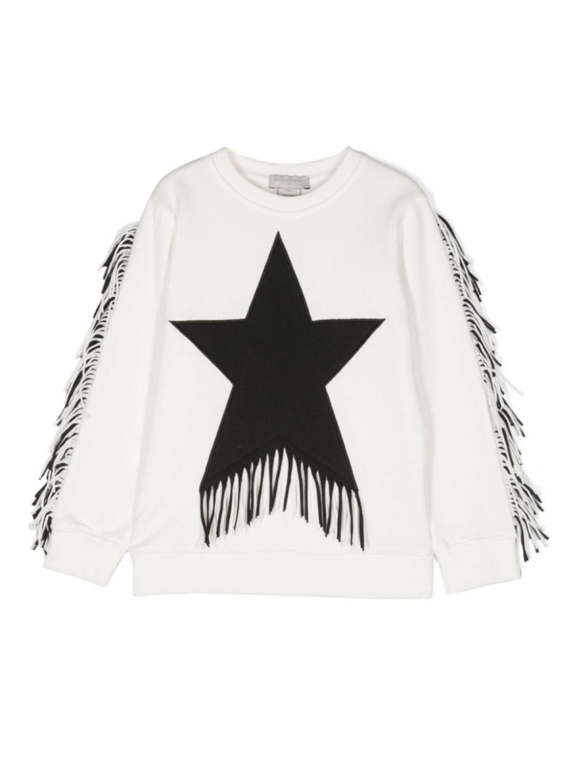 

Stella McCartney Kids толстовка Fringed Star, белый