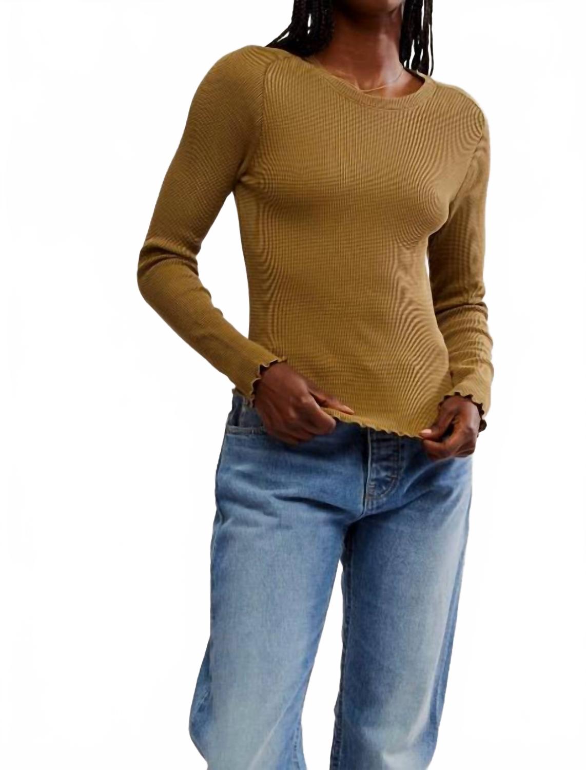 

Женский топ Easy Does It в цвете милитари оливковый Free People