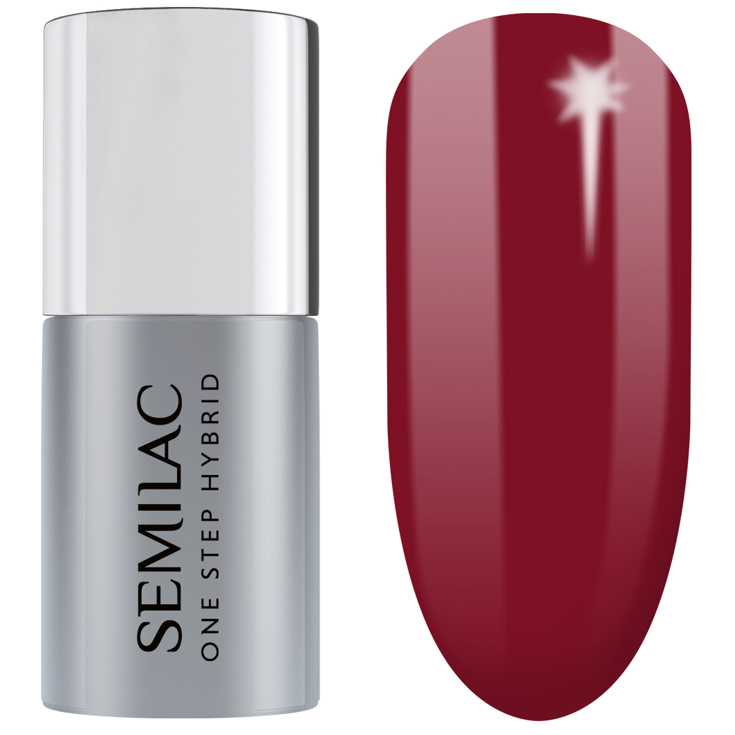 

Гель-Лак для ногтей one step hybrid Semilac, цвет nr. s580 crimson, 5 мл