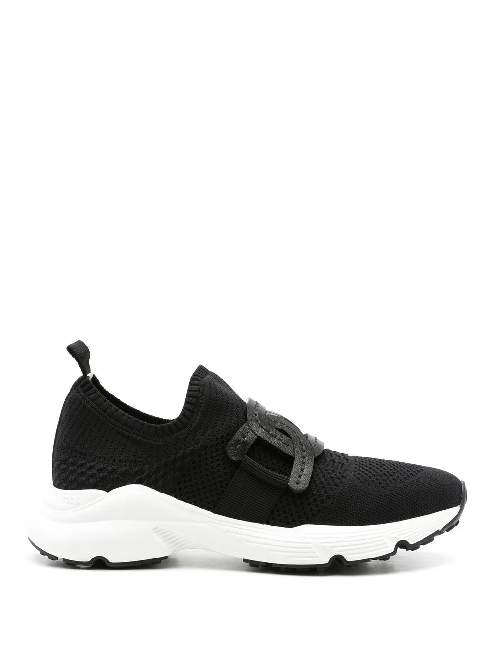 Кроссовки-носки с аппликацией TOD'S, черный