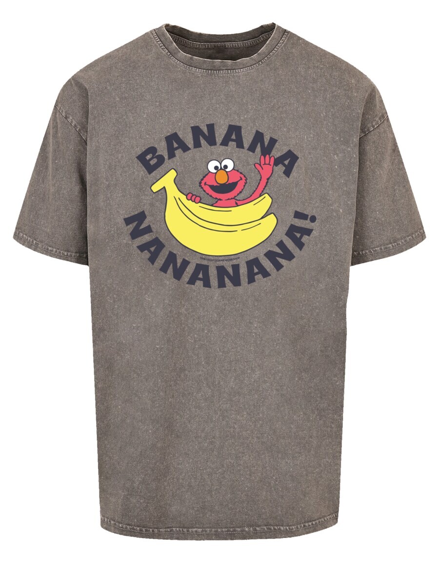 

Классическая футболка F4NT4STIC Shirt Sesamstraße Elmo Banana, серый
