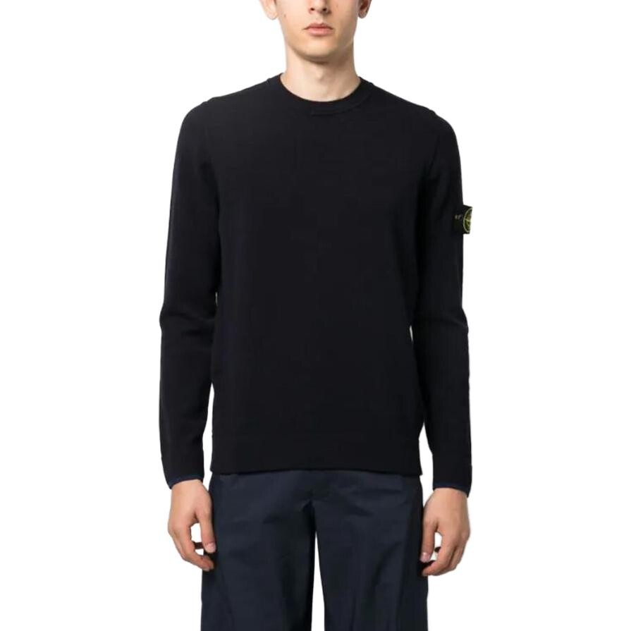 Свитер мужской синий Stone Island, синий — фото 2