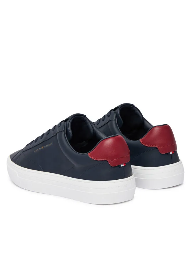 Tommy Hilfiger Кроссовки Premium Dress Cupole Lth FM0FM05572 темно-синие — фото 3