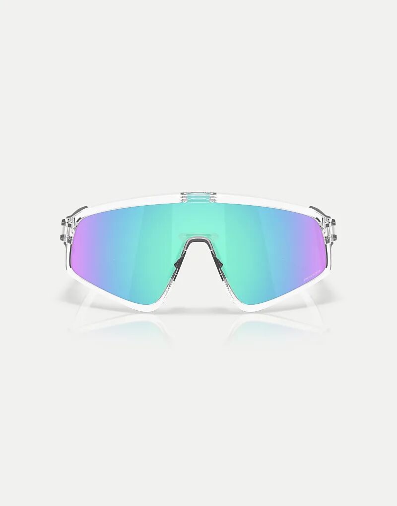 

Солнцезащитные очки Oakley Latch Panel Shield с синими зеркальными линзами, прозрачные
