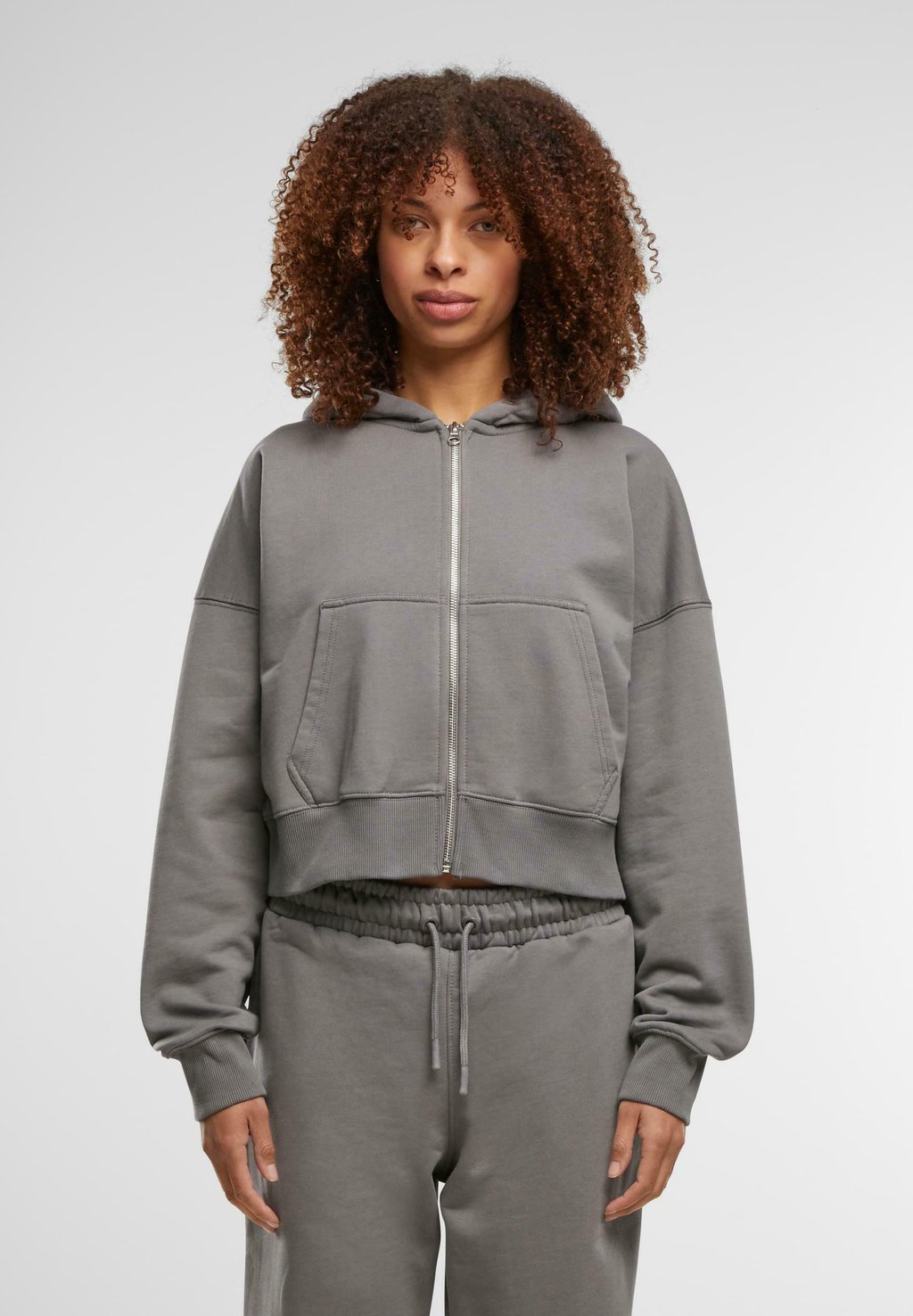 

Толстовка на молнии HOODIE DEF, серый