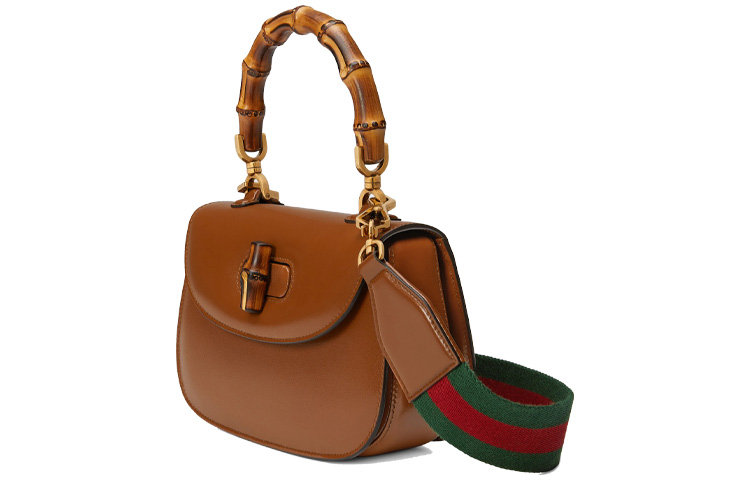 Кожаная сумка кросс-боди GUCCI Trumpets — фото 2
