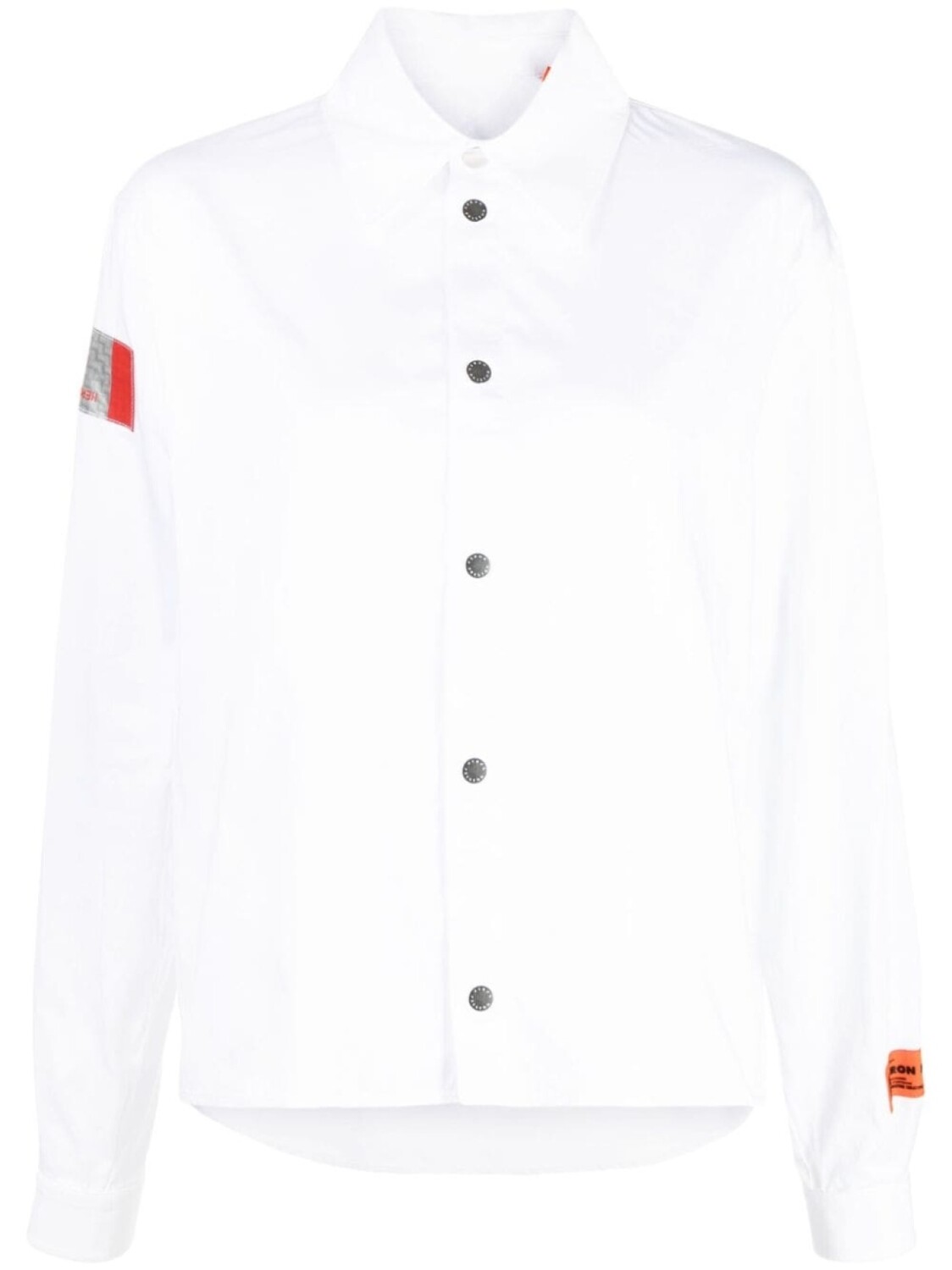 

Heron Preston рубашка с нашивкой-логотипом, белый