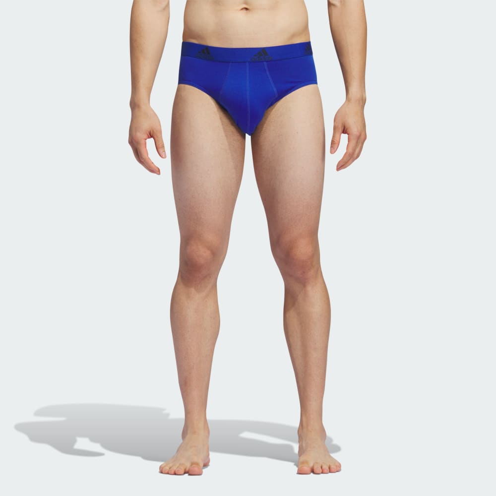 

Трусы Adidas Stretch Cotton 3-Pack Briefs, цвет Blue/Onix/Legend Ink