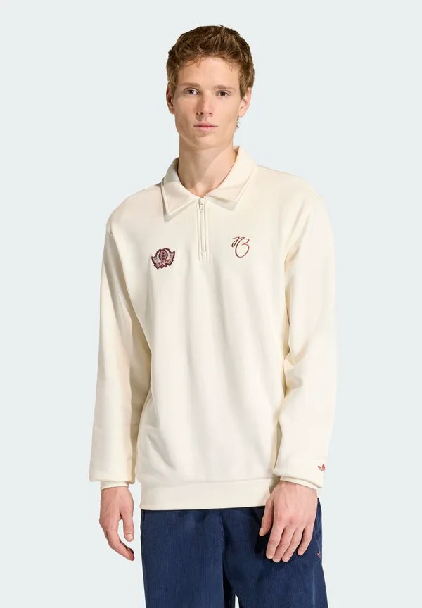Тренировочная рубашка поло джуда беллингхема Adidas Originals, Off White
