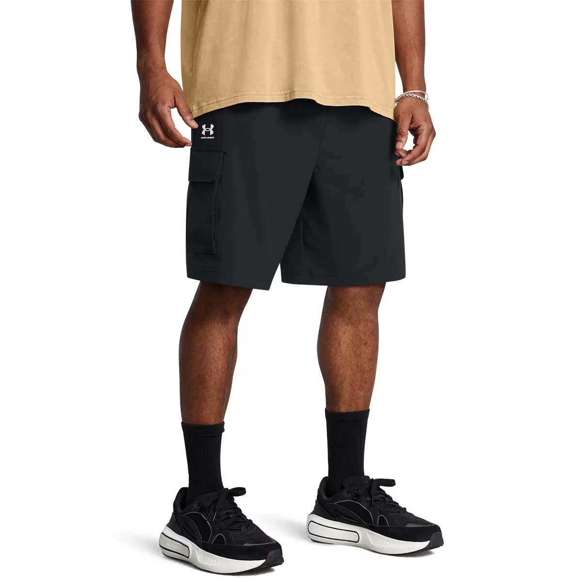 

Мужские повседневные шорты Ua Vibe Woven Cargo Short-Blk Under Armour, чёрный