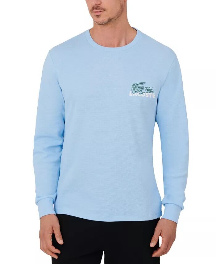 

Мужская большая терморубашка Croc с вафельным принтом Lacoste, оранжевый
