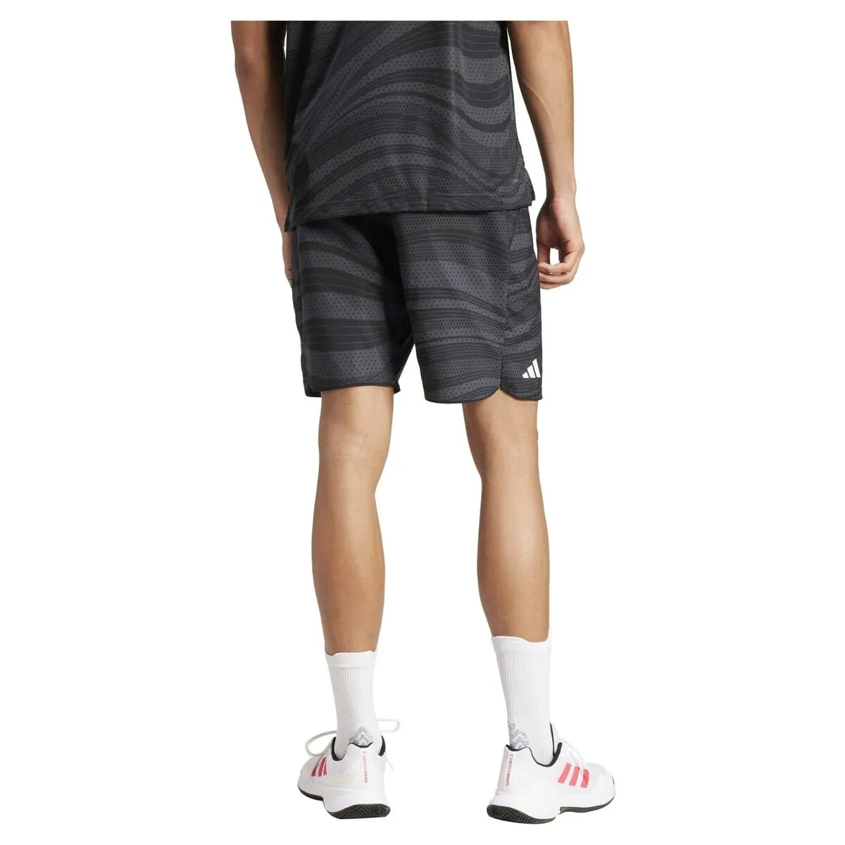 Мужские теннисные шорты Adidas CLUB GRAPH, серый — фото 2