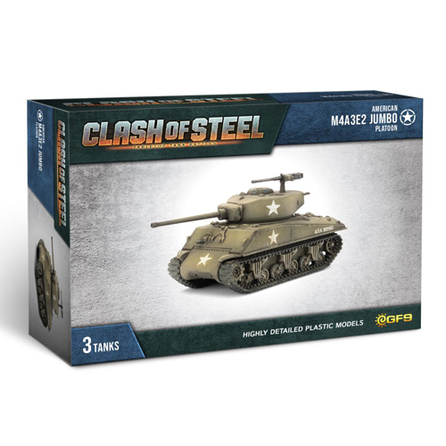

Фигурка Clash Of Steel – M4A3E2 Jumbo Tank Platoon (X3 Plastic) Gale Force Nine