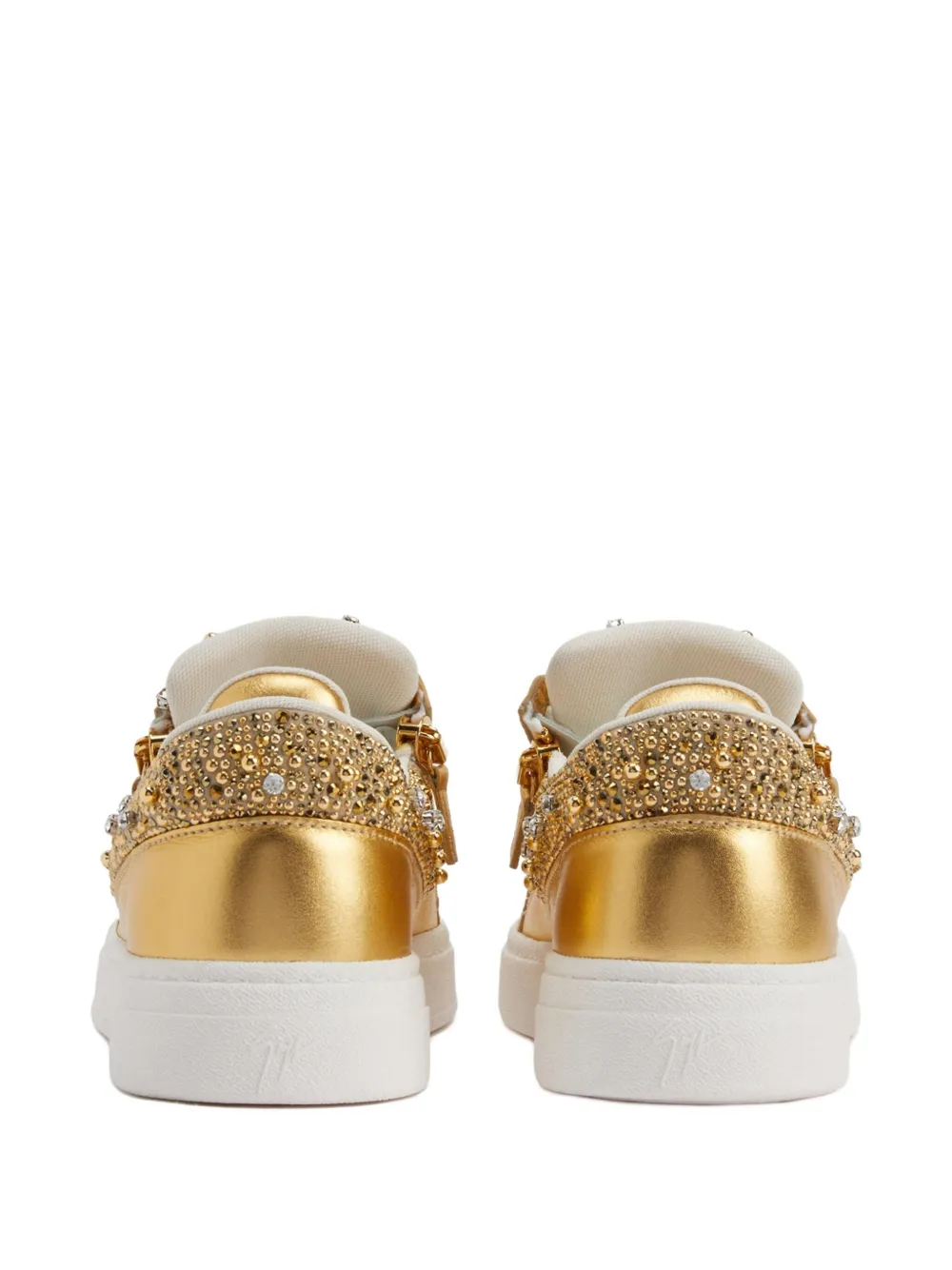 Декорированные кеды с молниями Giuseppe Zanotti, желтый — фото 2